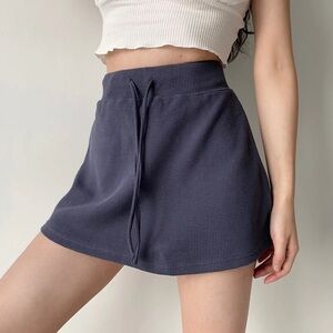 Brandy Melville Navy Mini Skirt